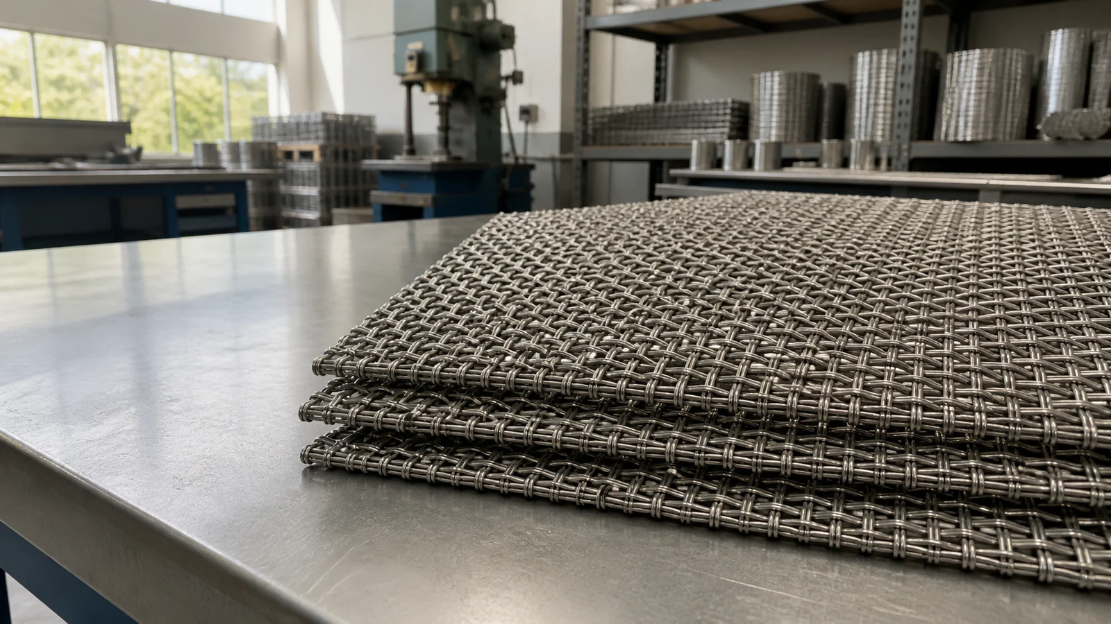 304 Stainless Steel Crimped Wire Mesh for Vibration Screening
