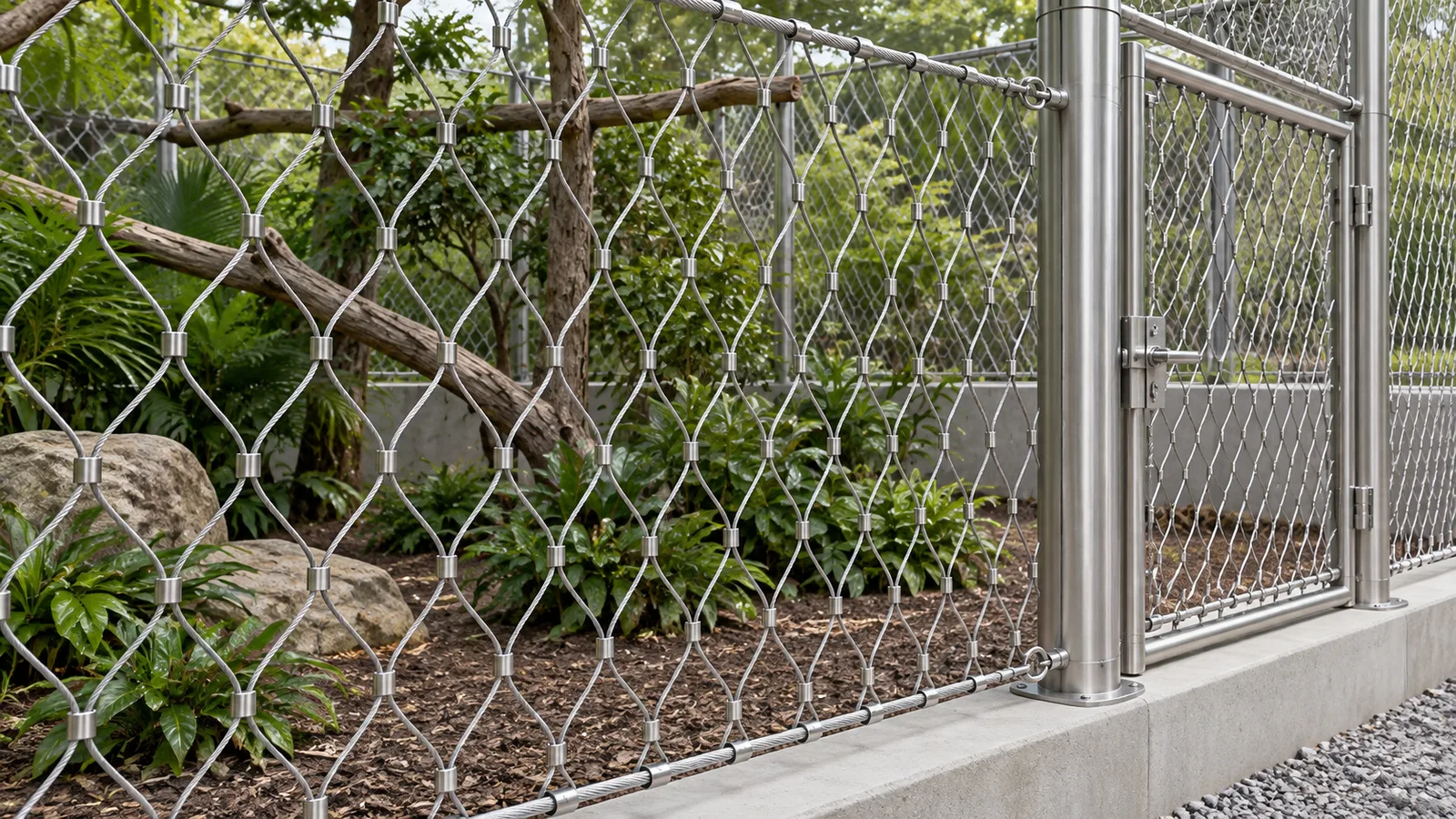 Stainless Steel Cable Mesh for Aviaries: Panels, Edges and Access