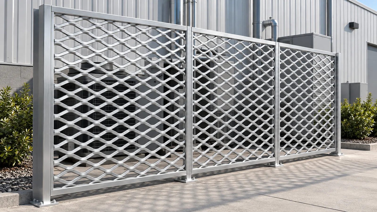 Expanded Metal Building Screens: Diamond Direction and Framed Panel Planning