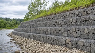 Galvanized Gabion Mesh Baskets for Riverbank and Slope Projects