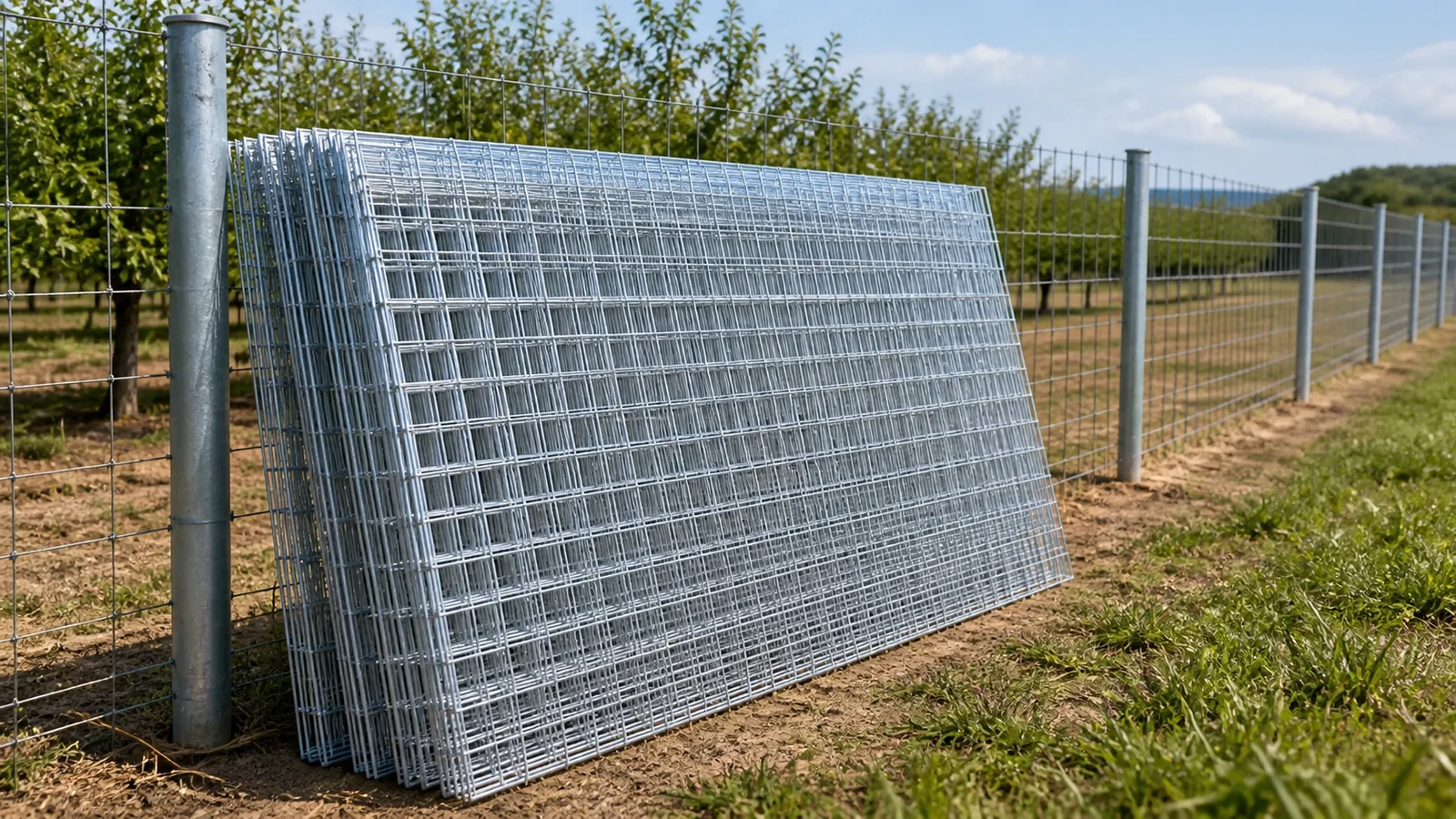 Galvanized Welded Wire Mesh Panels for Garden and Farm Enclosures