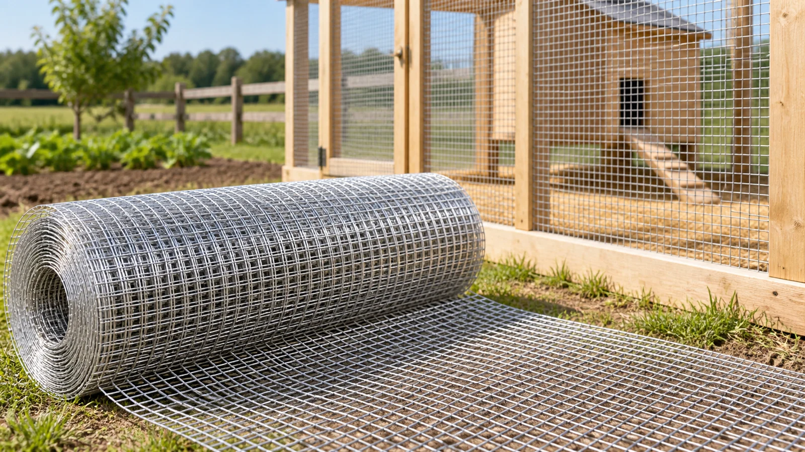 Small-Aperture Welded Wire Mesh for Poultry Runs and Pest Exclusion
