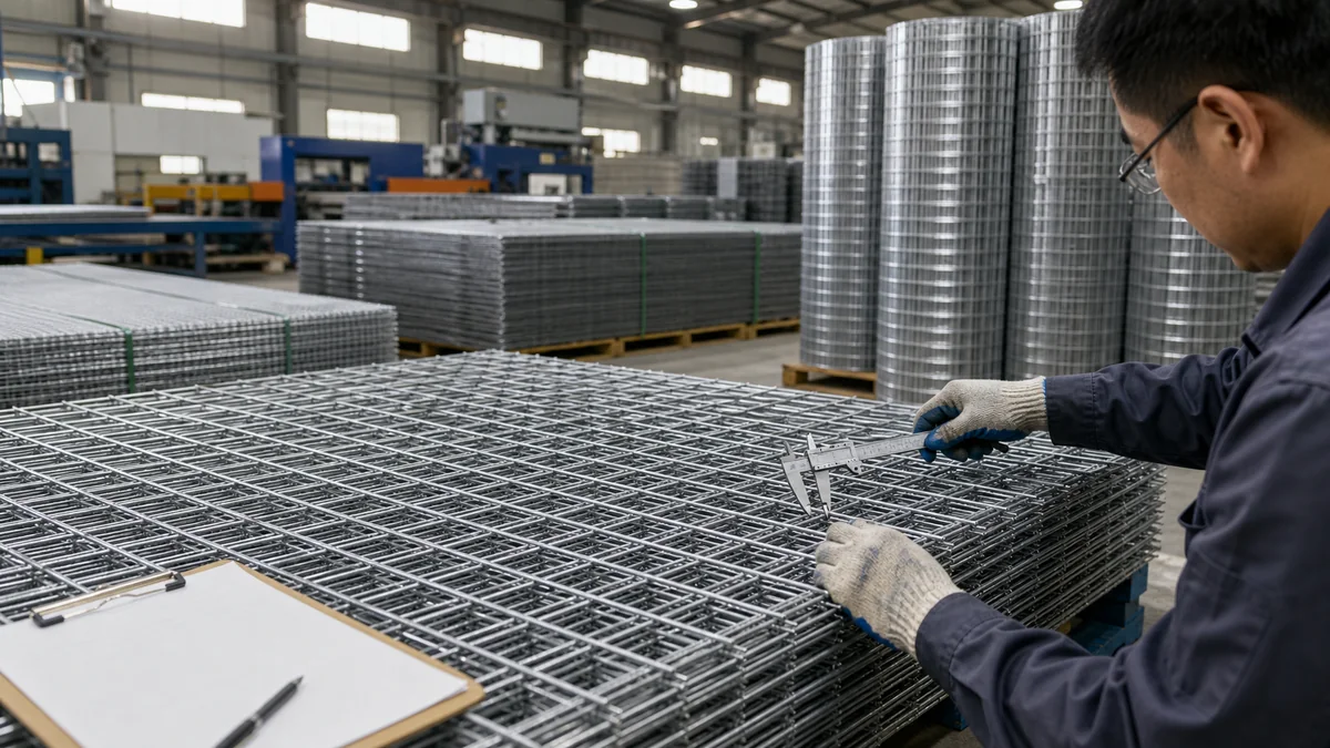 Welded Wire Mesh Specification Guide for Export Orders